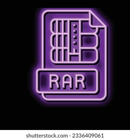 formato de archivo de formato de documento de neon light sign vector. ilustración de documento de formato de archivo de servidor