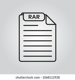 RAR file format icon
