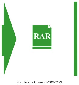 RAR file icon. Vector.