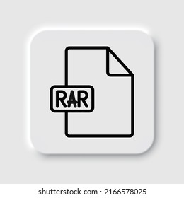 vector de icono simple de archivo RAR. Diseño plano. Diseño de neutralismo.ai