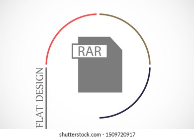 RAR file vector icon 10 eps icon. File for computer icon. file for phone icon. file to download