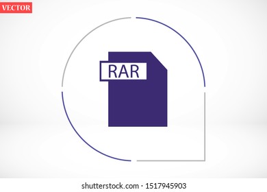 RAR file vector icon 10 eps icon. File for computer icon. file for phone icon. file to download