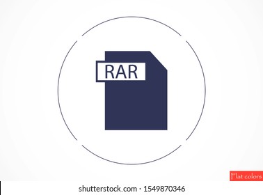RAR file vector icon 10 eps icon. File for computer icon. file for phone icon. file to download