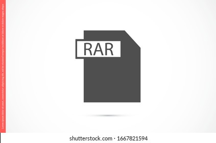 RAR file vector icon 10 eps icon. File for computer icon. file for phone icon. file to download