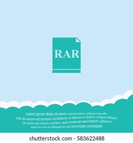RAR  icon. Vector design.