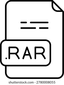 RAR Illustration vector Icon Design