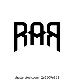 RAR Initial Logo. Three Letter Monogram Logo of Letters R, A and R Concept for Your Business or Brand Identity