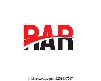 RAR Letter Initial Logo Design Vector Illustration