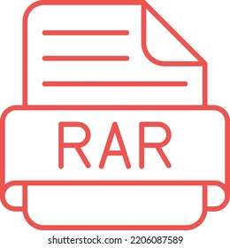 Rar vector icon. Can be used for printing, mobile and web applications.