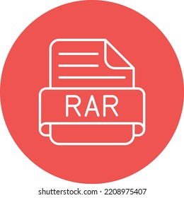 Rar vector icon. Can be used for printing, mobile and web applications.