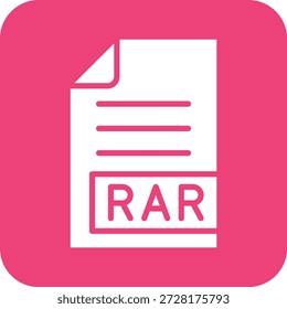 RAR Vector Icon Design Illustration