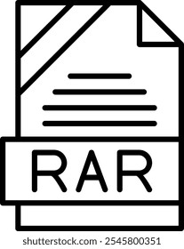 RAR Vector Vector Icon Design Symbol