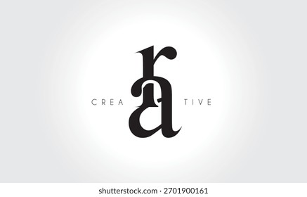 RAra Elegant Serif Monogram Logo – Luxury Lowercase Typographic Lettermark for Modern Branding