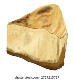 Raros Queijo Basco Bolo Sobremesa Comida