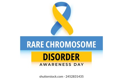 Rare chromosome disorder awareness day. background, banner, card, poster, template. Vector illustration.