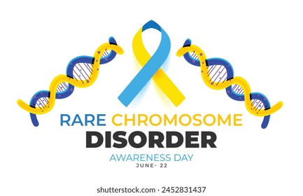 Rare chromosome disorder awareness day. background, banner, card, poster, template. Vector illustration.