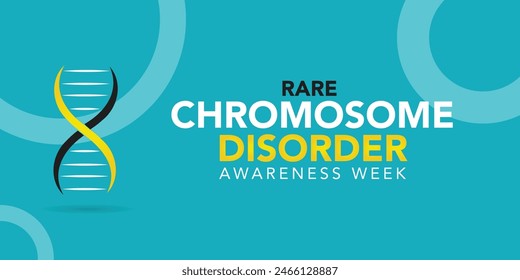 Rare chromosome disorder awareness day. in every June. Annual health awareness. background, banner, card, poster, template. Vector illustration.