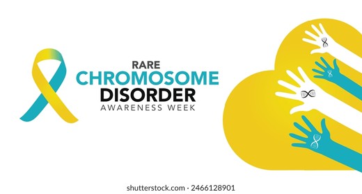 Rare chromosome disorder awareness day. in every June. Annual health awareness. background, banner, card, poster, template. Vector illustration.