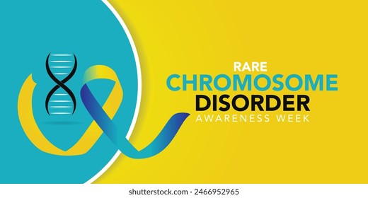 Rare chromosome disorder awareness day. in every June. Annual health awareness. background, banner, card, poster, template. Vector illustration.