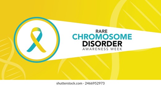 Rare chromosome disorder awareness day. in every June. Annual health awareness. background, banner, card, poster, template. Vector illustration.