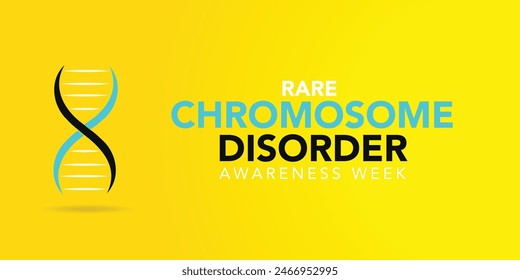 Rare chromosome disorder awareness day. in every June. Annual health awareness. background, banner, card, poster, template. Vector illustration.