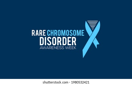 Rare Chromosome Disorder Awareness Week Vector Banner Observed on June Every Year. Awareness Campaign Vector Background, Banner, Poster, Card Template.