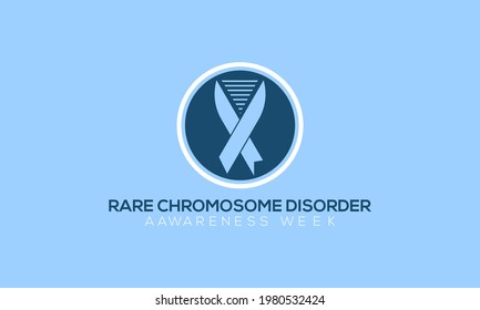 Rare Chromosome Disorder Awareness Week Vector Banner Observed on June Every Year. Awareness Campaign Vector Background, Banner, Poster, Card Template.