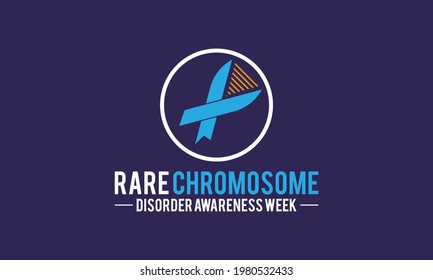 Rare Chromosome Disorder Awareness Week Vector Banner Observed on June Every Year. Awareness Campaign Vector Background, Banner, Poster, Card Template.