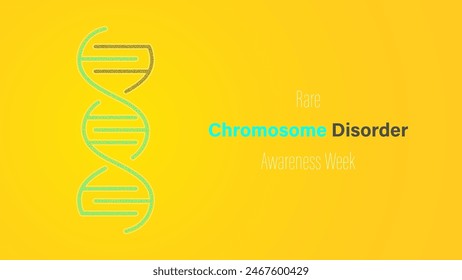 Rare chromosome disorder awareness week, vector illustration