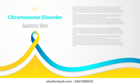 Rare chromosome disorder awareness week, vector illustration