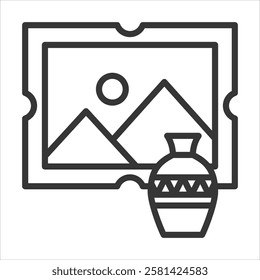 Rare Collectibles Icon Vector Illustration Outline