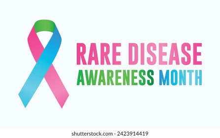 Rare Disease awareness month design concept, Rare Disease Day is an awareness event that takes place every year on the last day of February