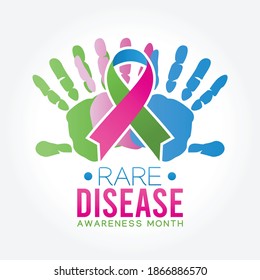 Rare Disease Awareness Month Vector Illustration. Suitable for Greeting Card, Poster and Banner.	