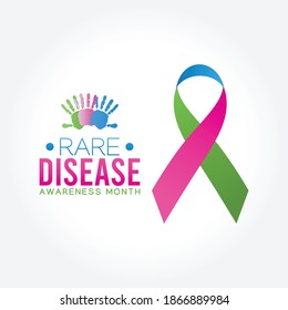 Rare Disease Awareness Month Vector Illustration. Suitable for Greeting Card, Poster and Banner.	