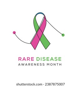 Rare disease awareness month, Vector illustration.