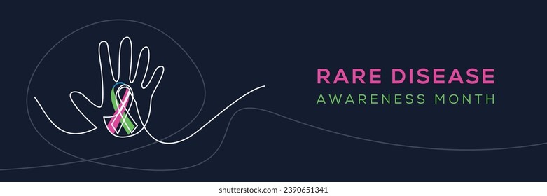 Rare disease awareness month, Vector illustration.