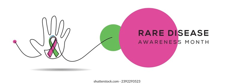 Rare disease awareness month, Vector illustration.