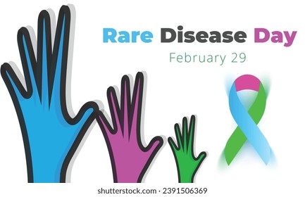 Rare Disease Day. background, banner, card, poster, template. Vector illustration.