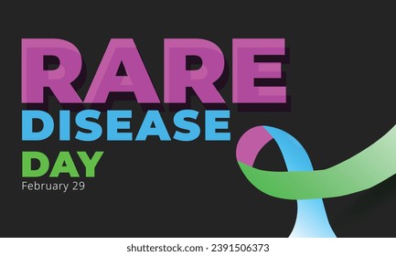 Rare Disease Day. background, banner, card, poster, template. Vector illustration.