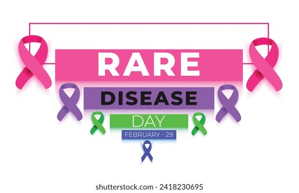 Rare Disease Day. background, banner, card, poster, template. Vector illustration.