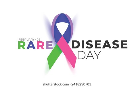 Rare Disease Day. background, banner, card, poster, template. Vector illustration.