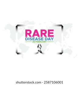 Rare Disease Day. background, banner, card, poster, template. Vector illustration, Illustration Of Rare Disease Day,Rare Disease Day Banner Background.