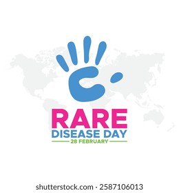 Rare Disease Day. background, banner, card, poster, template. Vector illustration, Illustration Of Rare Disease Day,Rare Disease Day Banner Background.