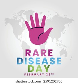 Rare Disease Day. background, banner, card, poster, template. Vector illustration, Illustration Of Rare Disease Day,Rare Disease Day Banner Background.