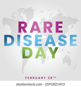 Rare Disease Day. background, banner, card, poster, template. Vector illustration, Illustration Of Rare Disease Day,Rare Disease Day Banner Background.