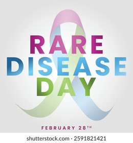 Rare Disease Day. background, banner, card, poster, template. Vector illustration, Illustration Of Rare Disease Day,Rare Disease Day Banner Background.