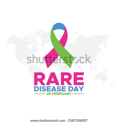 Rare Disease Day. background, banner, card, poster, template. Vector illustration, Illustration Of Rare Disease Day,Rare Disease Day Banner Background.