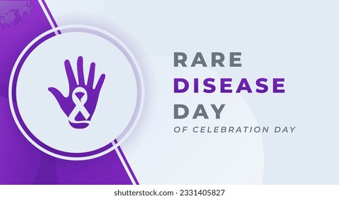 Rare Disease Day Celebration Vector Design Illustration for Background, Poster, Banner, Advertising, Greeting Card