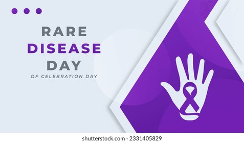 Rare Disease Day Celebration Vector Design Illustration for Background, Poster, Banner, Advertising, Greeting Card