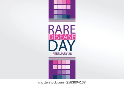 Rare Disease Day design featuring The text Rare Disease Day with the date February 28